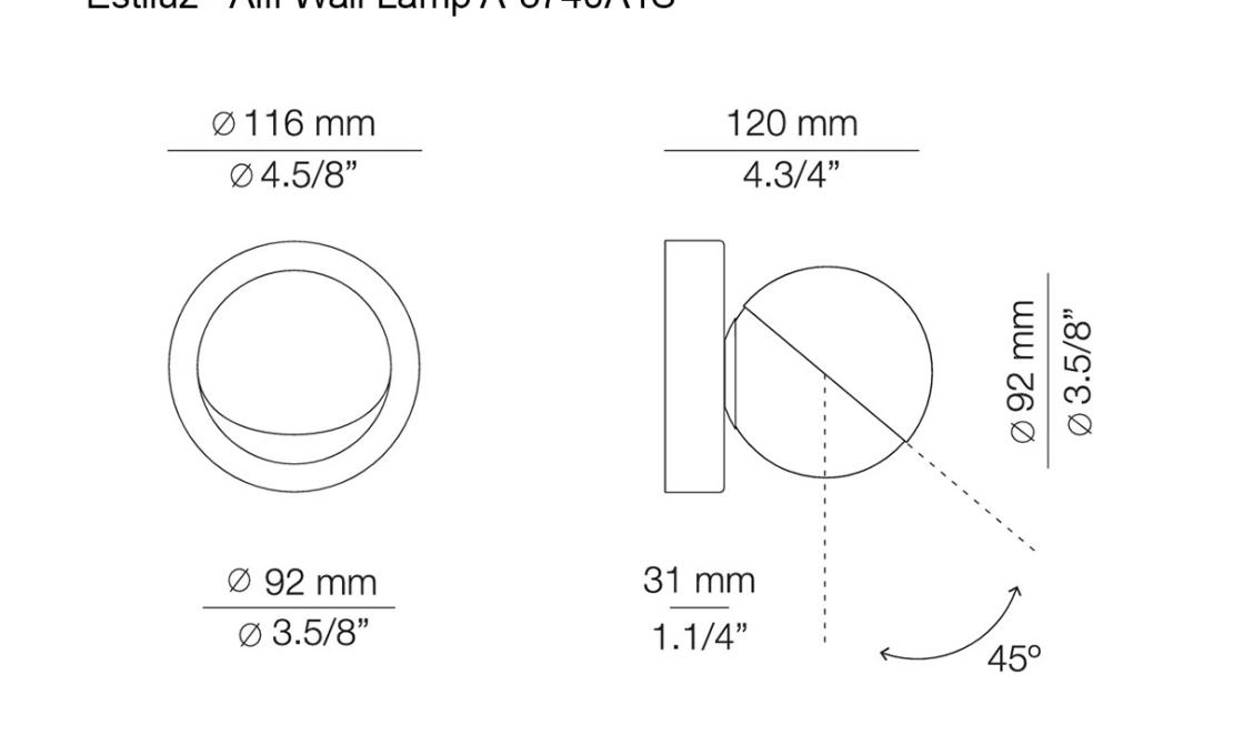 Бра модель Alfi Wall Lamp A-3740A1S от фабрики Estiluz