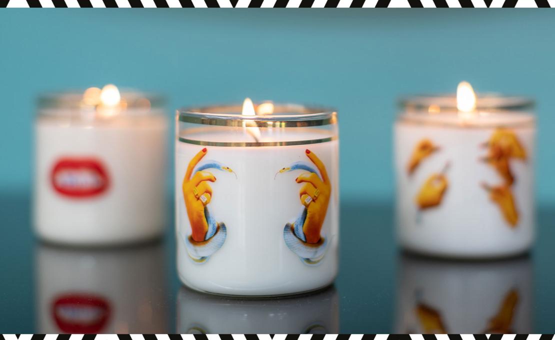 Статуэтка модель Toiletpaper Glass Candles от фабрики Seletti