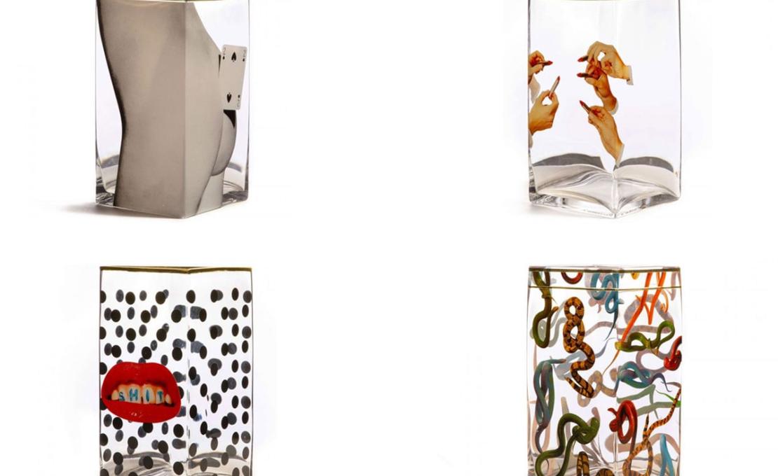 Ваза модель Toiletpaper Glass Vase - Big от фабрики Seletti