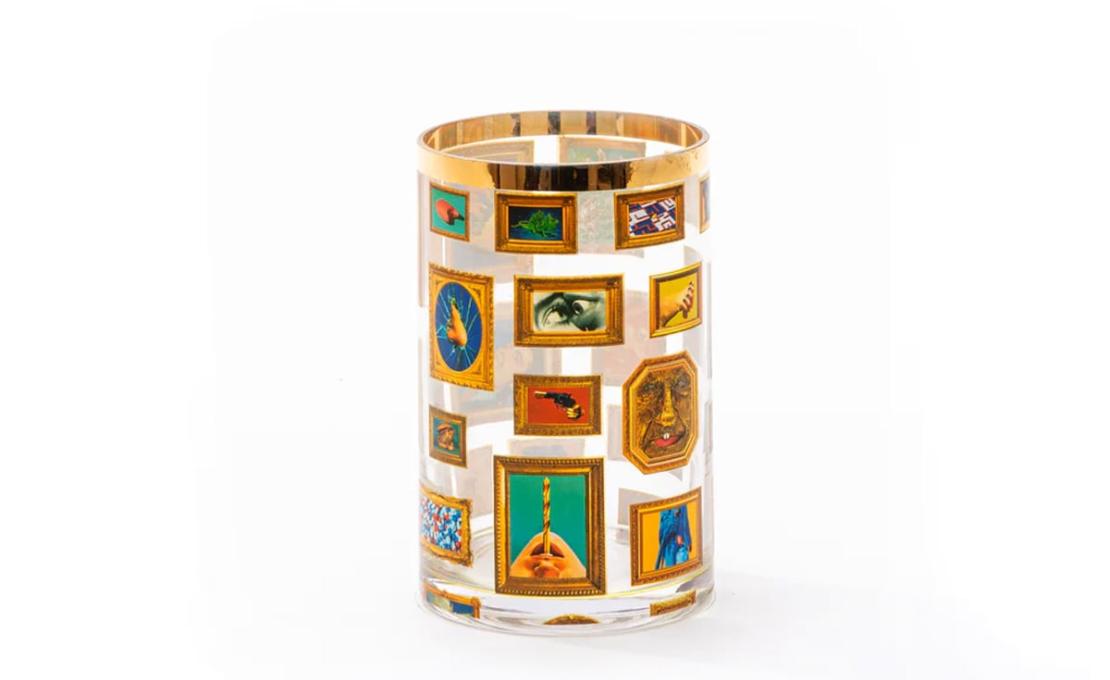Ваза модель Toiletpaper Glass Cylindrical Vase - Small от фабрики Seletti