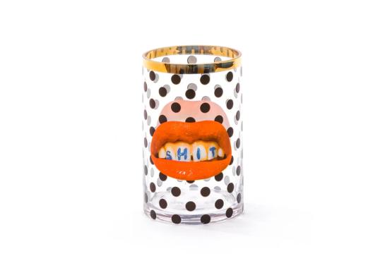 Ваза модель Toiletpaper Glass Cylindrical Vase - Small от фабрики Seletti