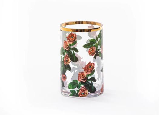 Ваза модель Toiletpaper Glass Cylindrical Vase - Small от фабрики Seletti