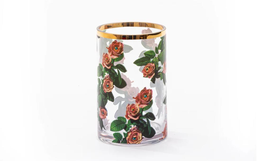 Ваза модель Toiletpaper Glass Cylindrical Vase - Small от фабрики Seletti