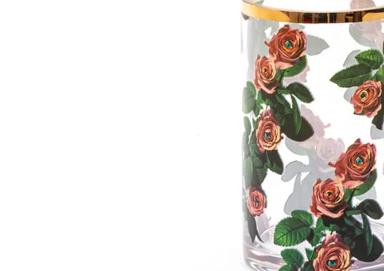 Ваза модель Toiletpaper Glass Cylindrical Vase - Small от фабрики Seletti