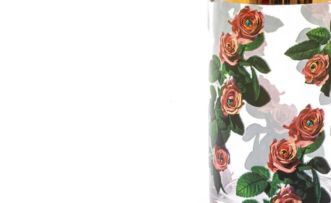 Ваза модель Toiletpaper Glass Cylindrical Vase - Small от фабрики Seletti