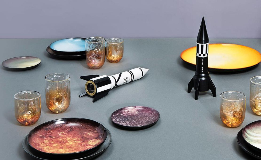 Статуэтка модель Cosmic Diner Meteorite Bicchiere от фабрики Seletti