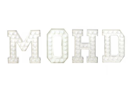 Настольная лампа модель Vegaz Lettere Luminose LED от фабрики Seletti