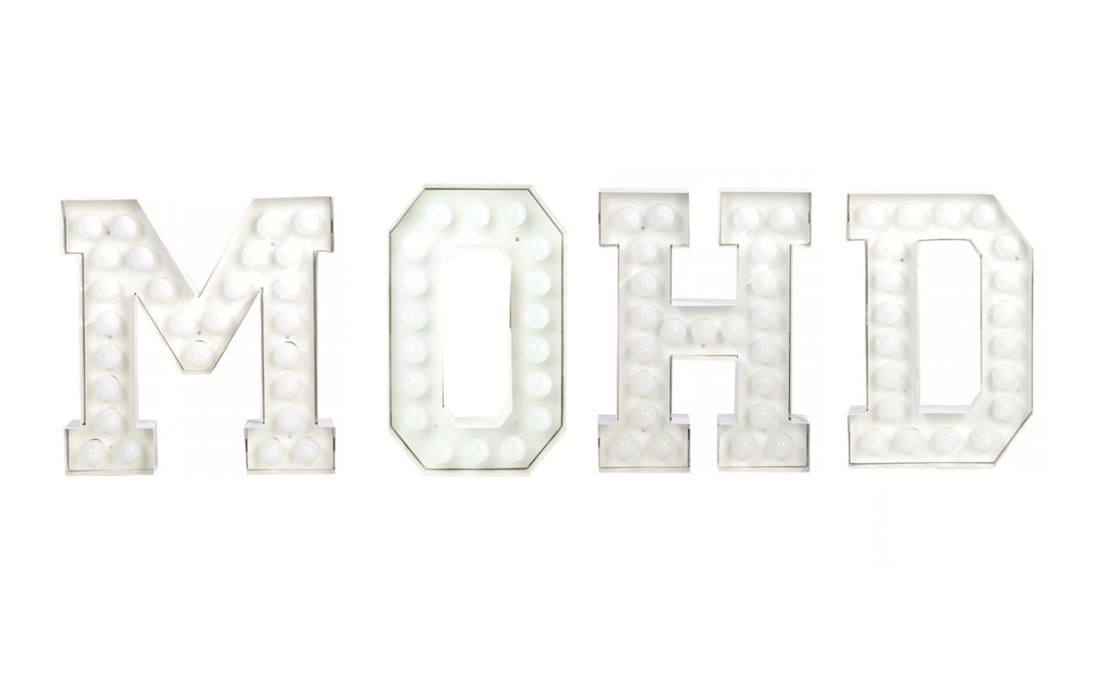 Настольная лампа модель Vegaz Lettere Luminose LED от фабрики Seletti