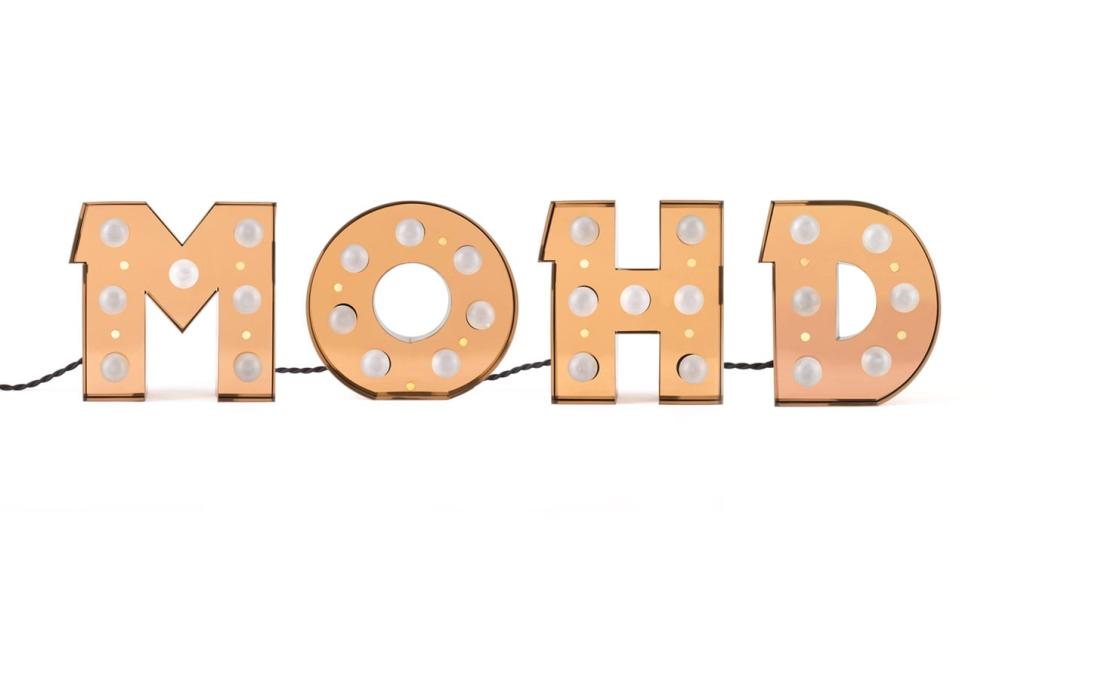 Настольная лампа модель Caractère Alphabet Lights от фабрики Seletti