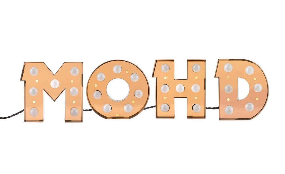 Настольная лампа модель Caractère Alphabet Lights от фабрики Seletti