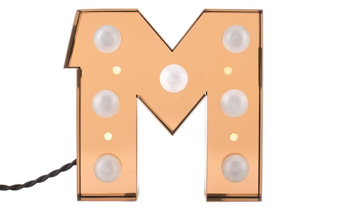Настольная лампа модель Caractère Alphabet Lights от фабрики Seletti