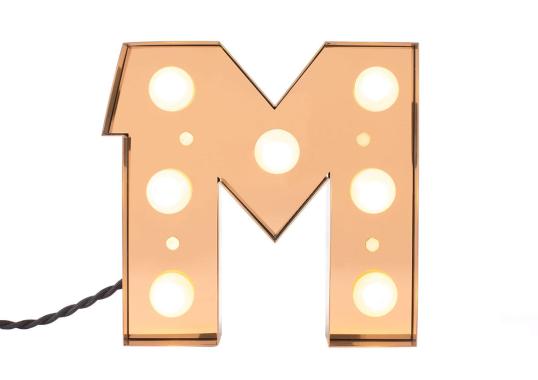 Настольная лампа модель Caractère Alphabet Lights от фабрики Seletti