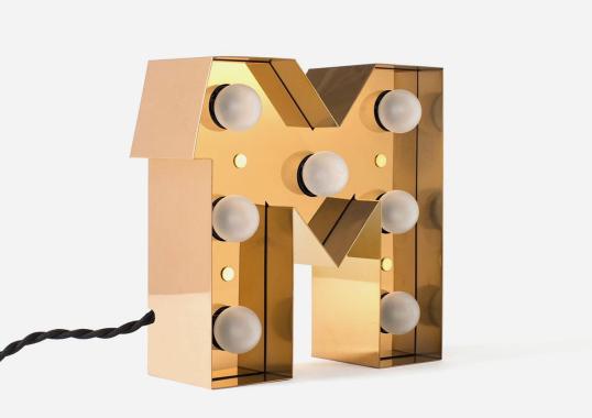 Настольная лампа модель Caractère Alphabet Lights от фабрики Seletti