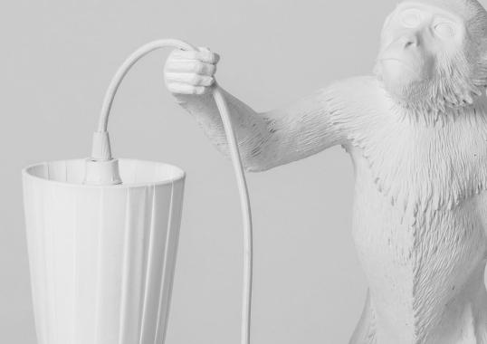 Настольная лампа модель Monkey Lampshade Paralume от фабрики Seletti