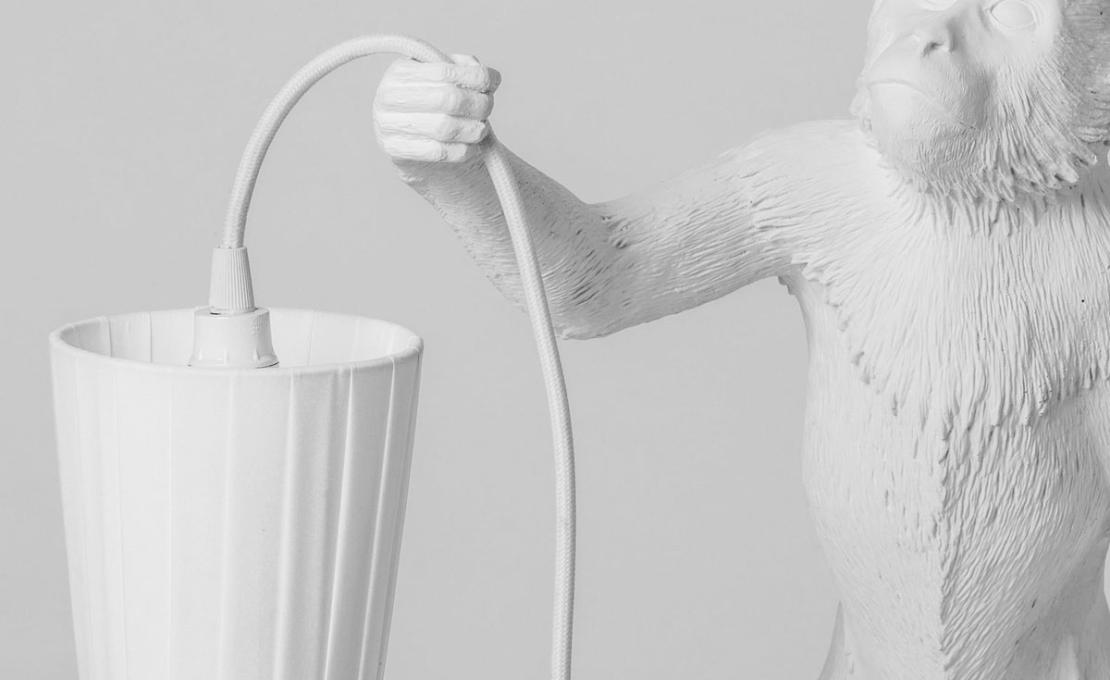 Настольная лампа модель Monkey Lampshade Paralume от фабрики Seletti