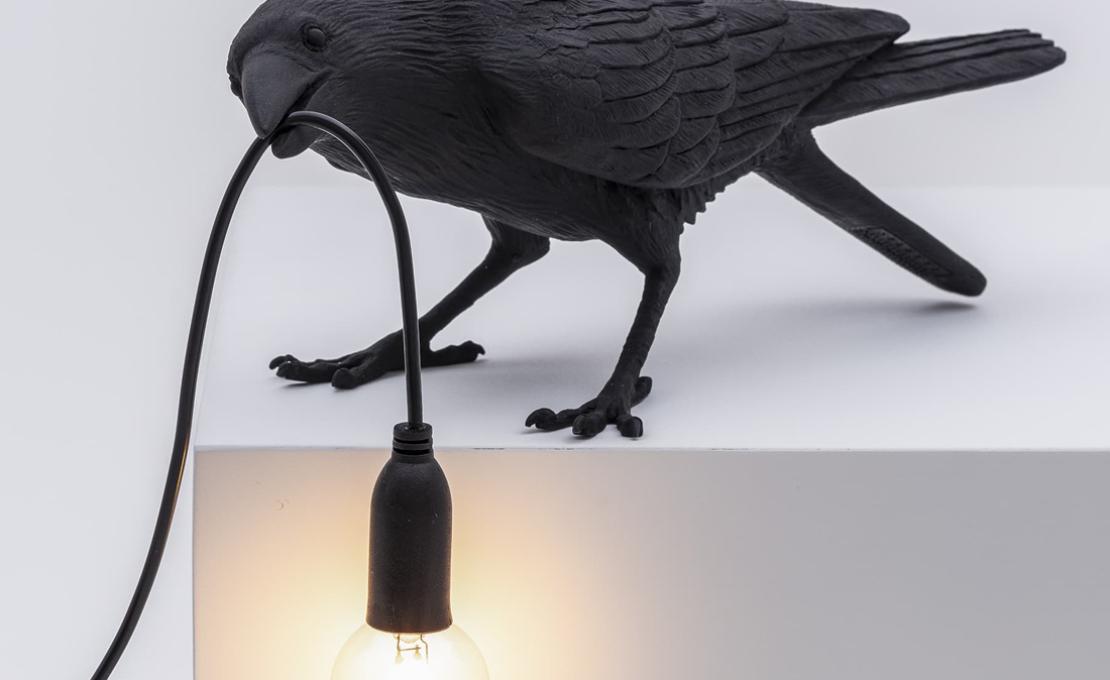 Настольная лампа модель Bird Playing Lampada da Tavolo от фабрики Seletti