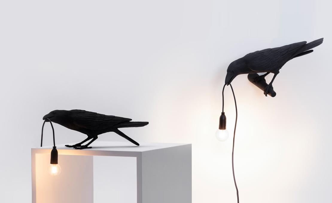 Настольная лампа модель Bird Playing Lampada da Tavolo от фабрики Seletti