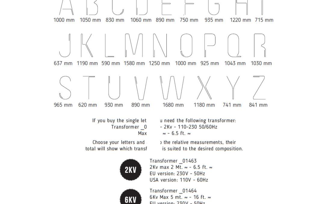 Бра модель Alphafont Collezione di Lampade da Parete от фабрики Seletti