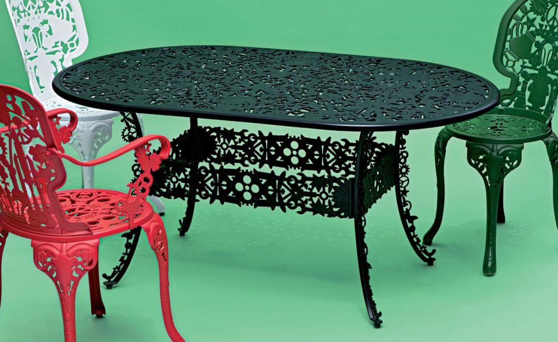 Обеденный стол модель Industry Garden Tavolo Ovale от фабрики Seletti