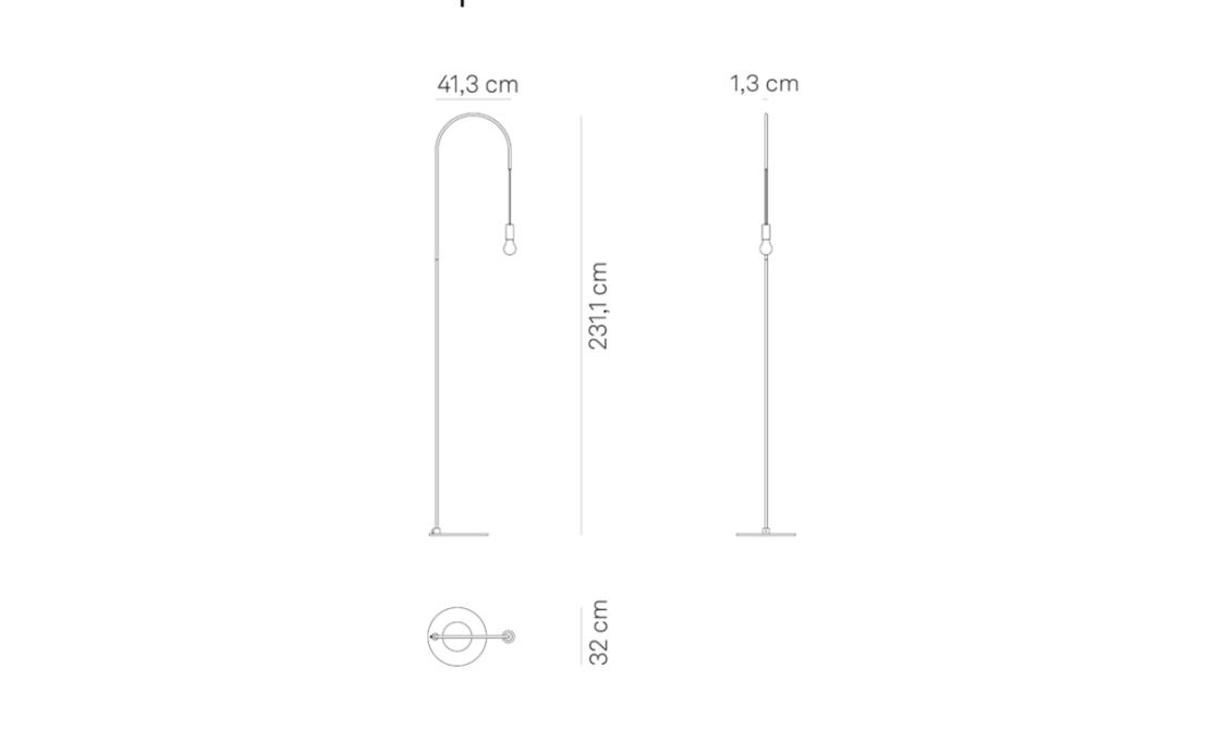 Торшер модель Filo Floor Lamp от фабрики Zafferano