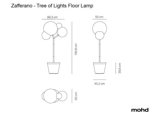 Торшер модель Tree of Lights Floor Lamp от фабрики Zafferano