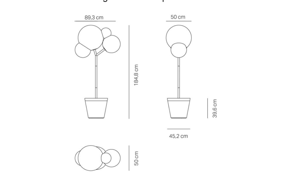 Торшер модель Tree of Lights Floor Lamp от фабрики Zafferano