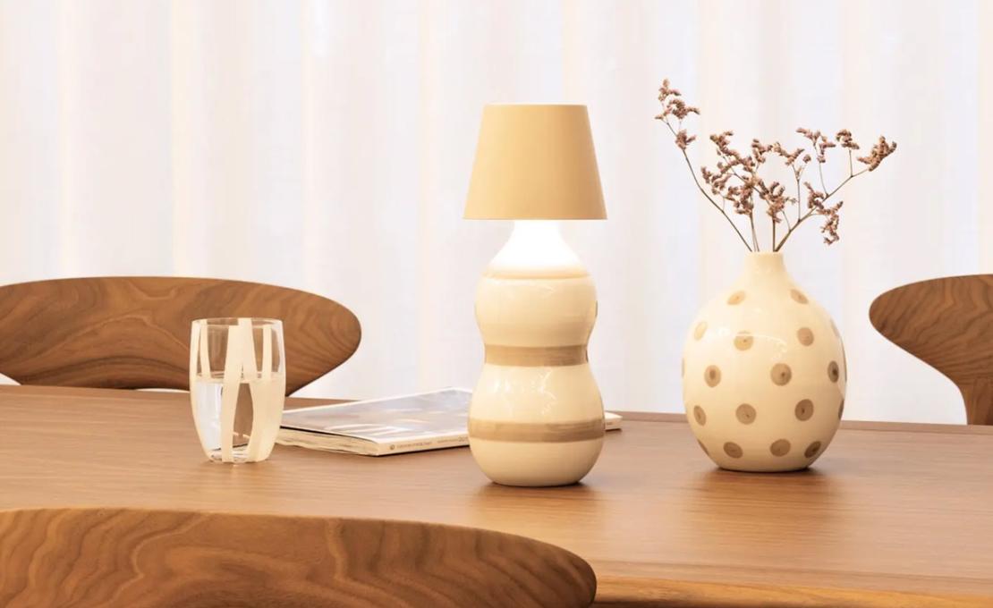 Настольная лампа модель Poldina Stopper Portable Lamp от фабрики Zafferano