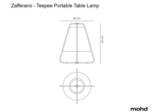 Настольная лампа Teepee Portable Table Lamp от Zafferano image 6