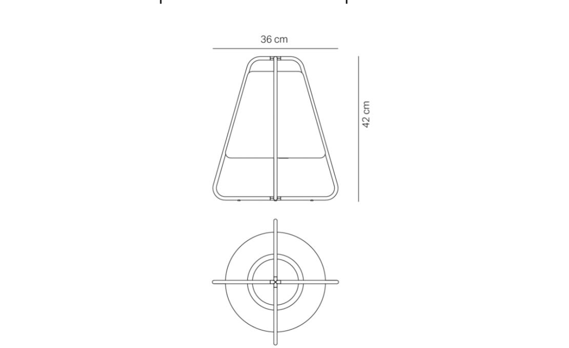 Настольная лампа модель Teepee Portable Table Lamp от фабрики Zafferano