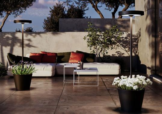 Торшер модель Poldina Reverso Solar Portable Floor Lamp L от фабрики Zafferano