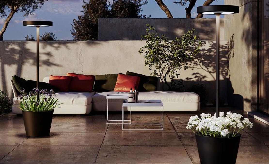 Торшер модель Poldina Reverso Solar Portable Floor Lamp L от фабрики Zafferano