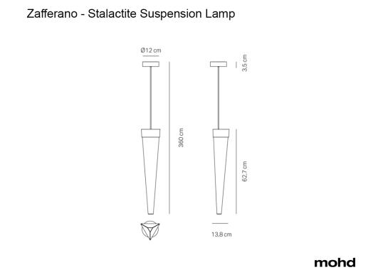 Подвесной светильник модель Stalactite Suspension Lamp от фабрики Zafferano