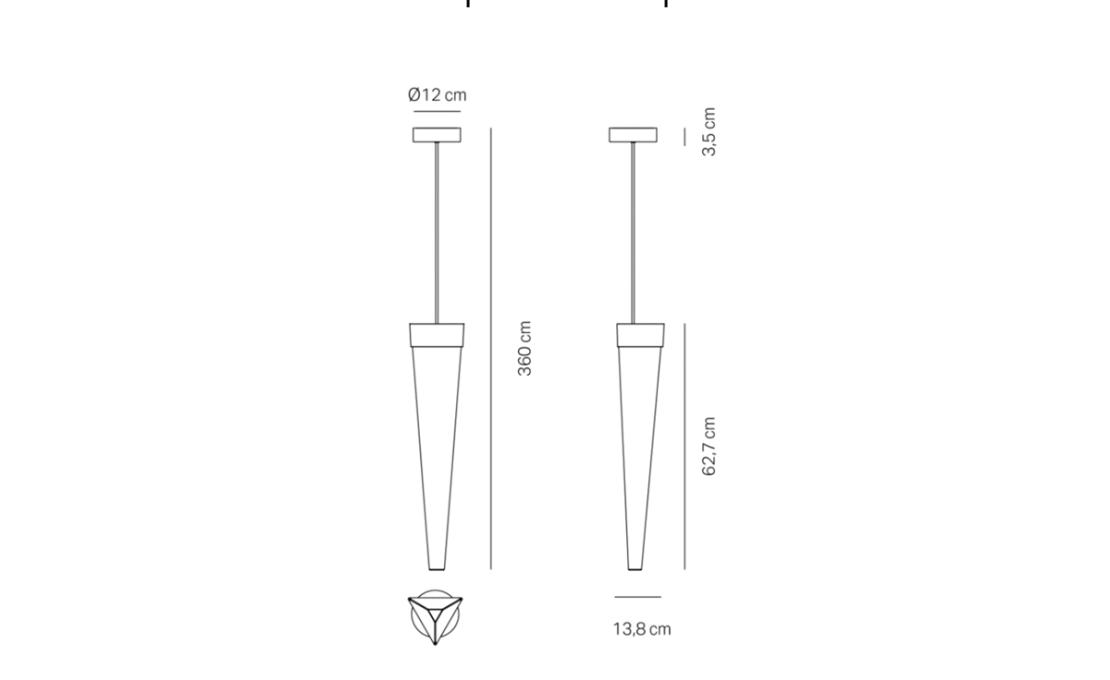 Подвесной светильник модель Stalactite Suspension Lamp от фабрики Zafferano