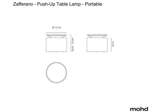 Настольная лампа модель Push-Up Table Lamp - Portable от фабрики Zafferano