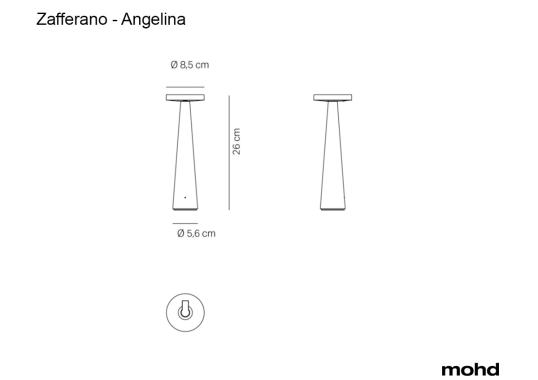 Настольная лампа модель Angelina Portable Lamp от фабрики Zafferano