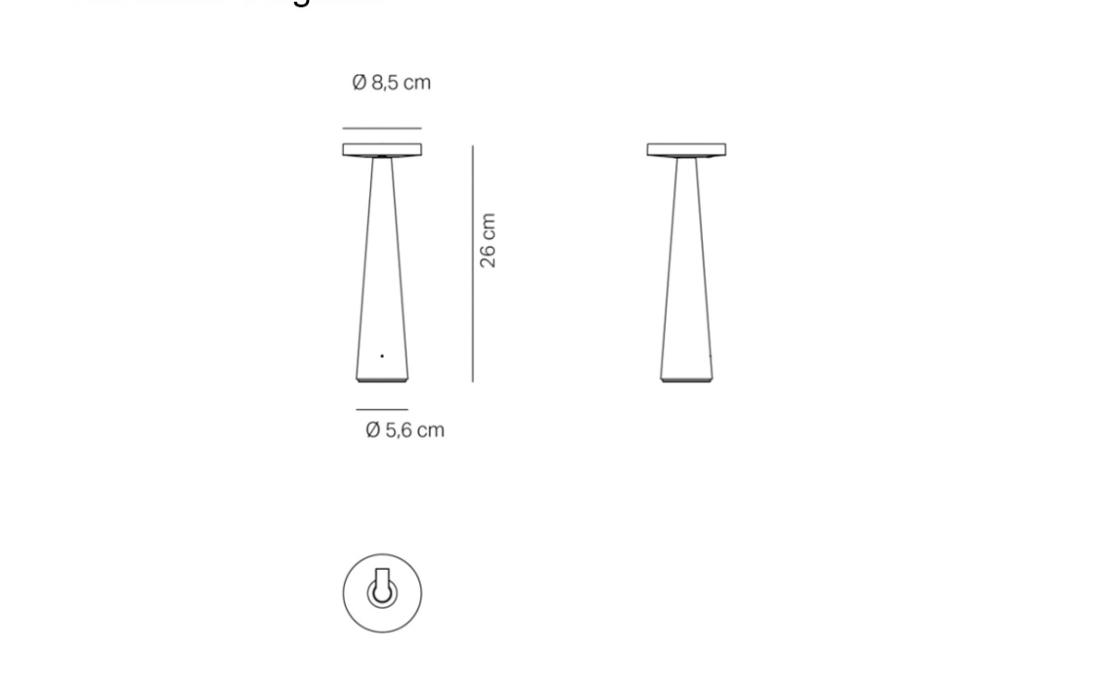 Настольная лампа модель Angelina Portable Lamp от фабрики Zafferano