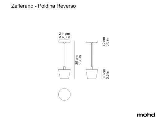 Настольная лампа модель Poldina Reverso Table Lamp от фабрики Zafferano