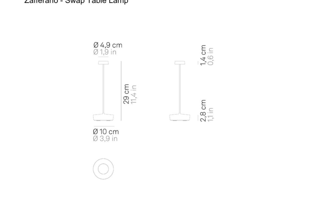 Настольная лампа модель Swap Table Lamp от фабрики Zafferano