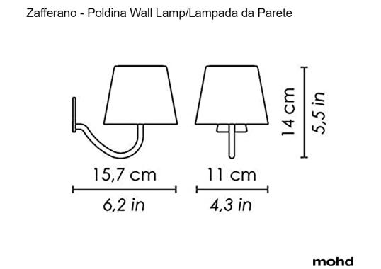 Бра модель Poldina Wall Lamp от фабрики Zafferano
