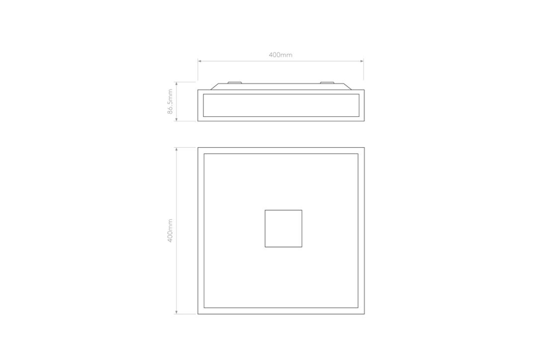 Потолочный светильник модель Mashiko 400 Square Ceiling Lamp от фабрики Astro Lighting