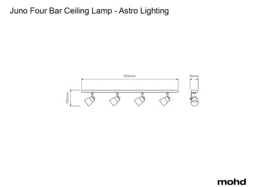 Потолочный светильник Juno Four Bar Ceiling Lamp от Astro Lighting image 3