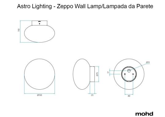 Бра модель Zeppo Wall Lamp от фабрики Astro Lighting