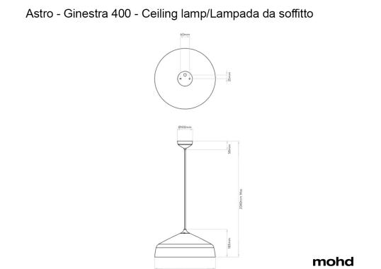 Потолочный светильник Ginestra400 ceiling lamp от Astro Lighting image 4