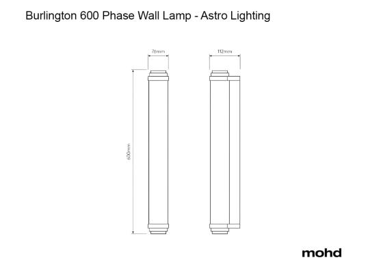 Бра модель Burlington 600 Phase Wall Lamp от фабрики Astro Lighting