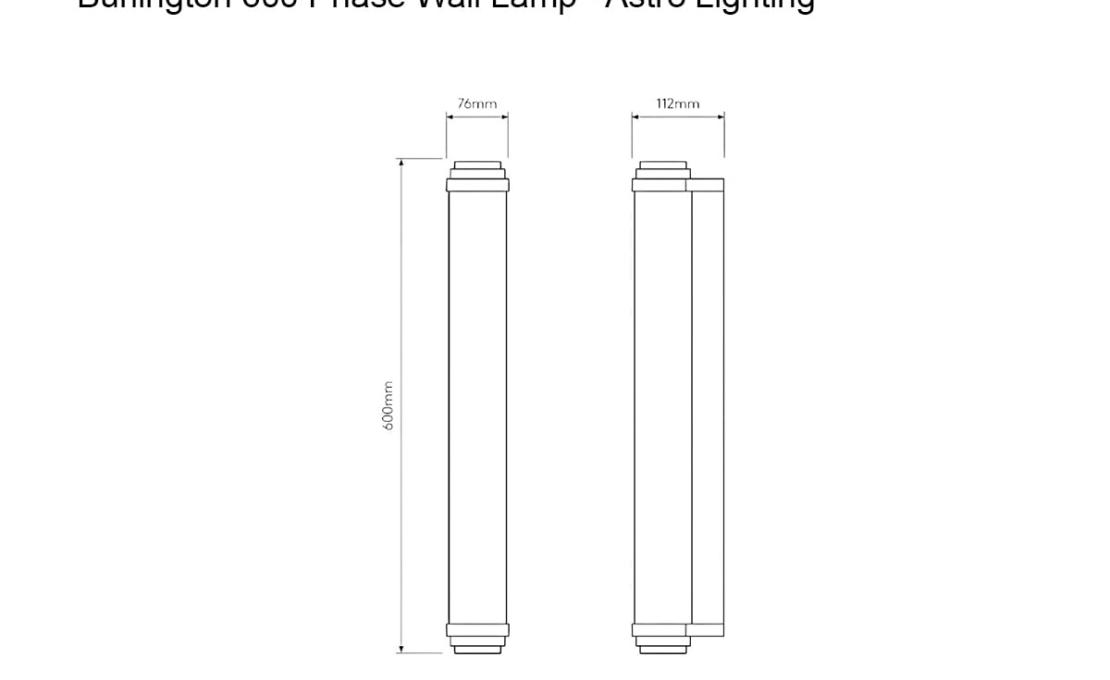 Бра модель Burlington 600 Phase Wall Lamp от фабрики Astro Lighting