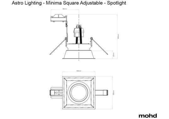Потолочный светильник Minima Square Adjustable Spotlight от Astro Lighting image 4