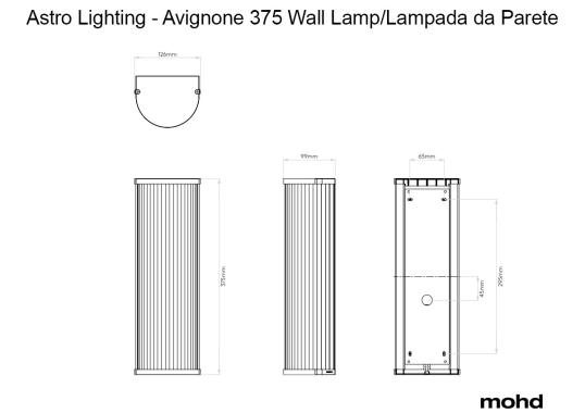 Бра модель Avignon Round 375 Wall Lamp от фабрики Astro Lighting