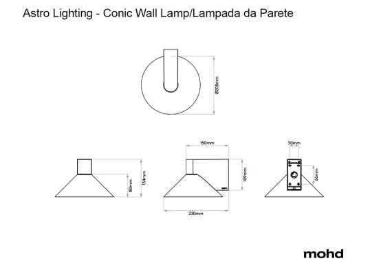 Бра модель Conic Wall Lamp от фабрики Astro Lighting