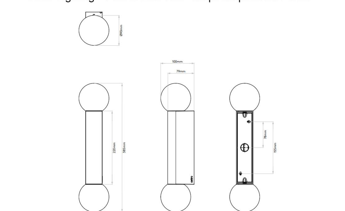Бра модель Ortona Twin Wall Lamp от фабрики Astro Lighting