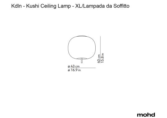 Потолочный светильник Kushi Ceiling Lamp XL от KDLN image 5